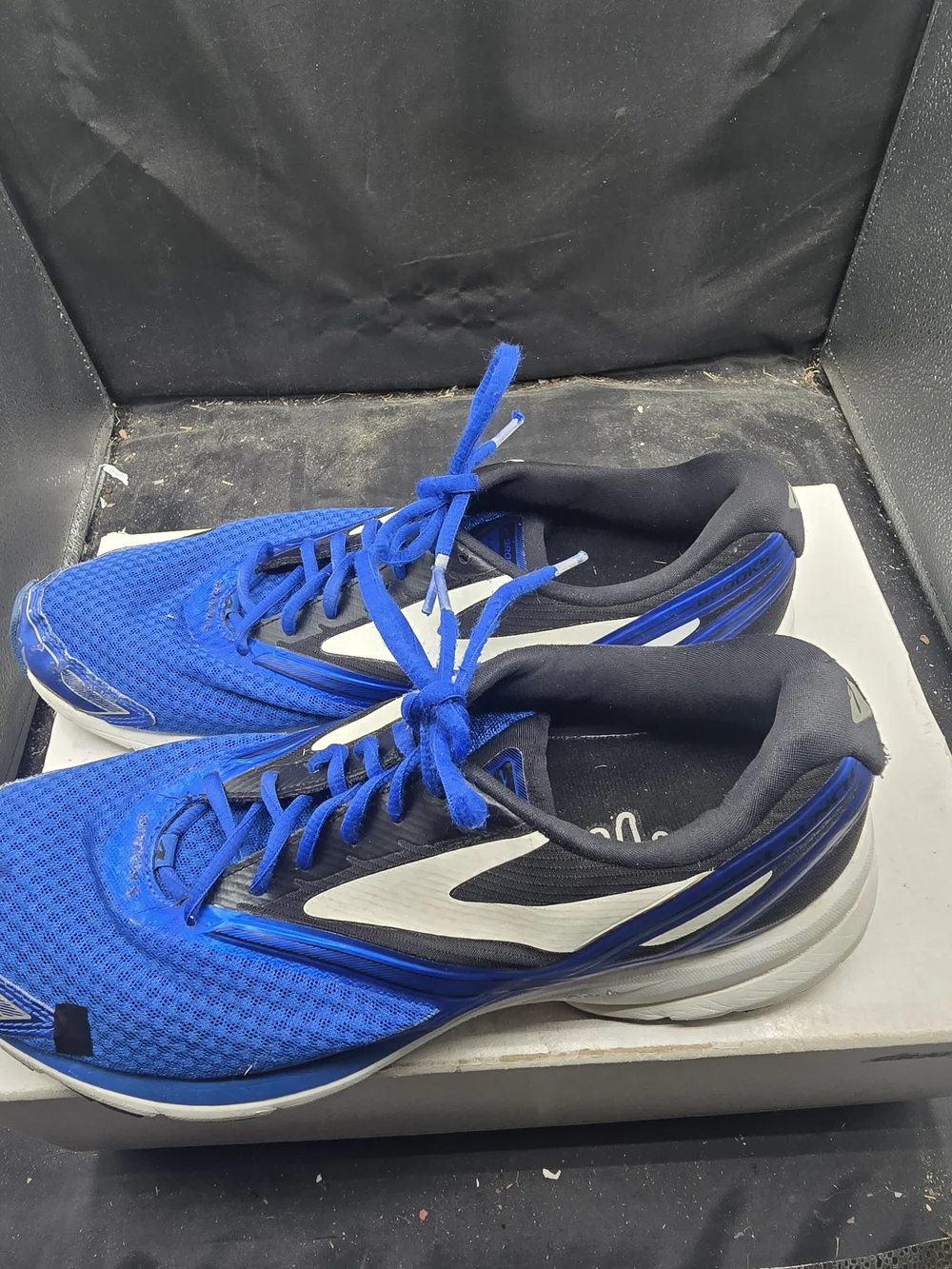 Blue Running Shoes‎ with White Accents